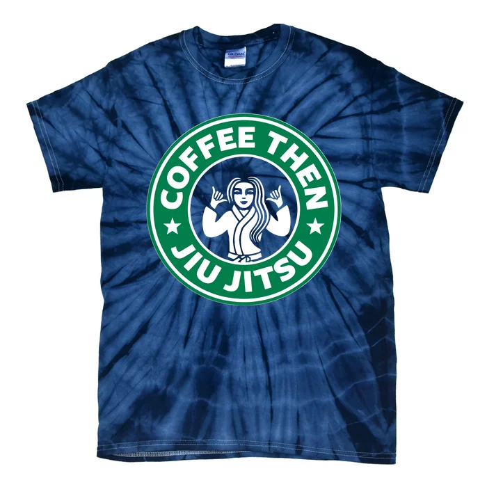 Jiu Jitsu Shirts Coffee Lover Men BJJ MMA Jujitsu Tie-Dye T-Shirt