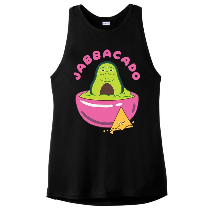 Jabbacado Jabba The Hutt Guacamole Ladies Tri-Blend Wicking Tank