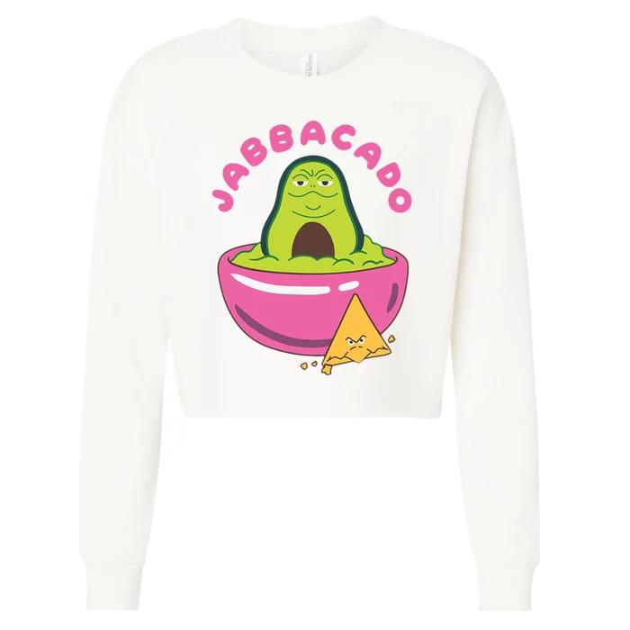 Jabbacado Jabba The Hutt Guacamole Cropped Pullover Crew