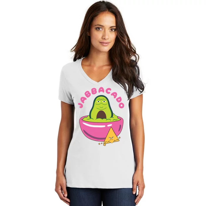 Jabbacado Jabba The Hutt Guacamole Women's V-Neck T-Shirt