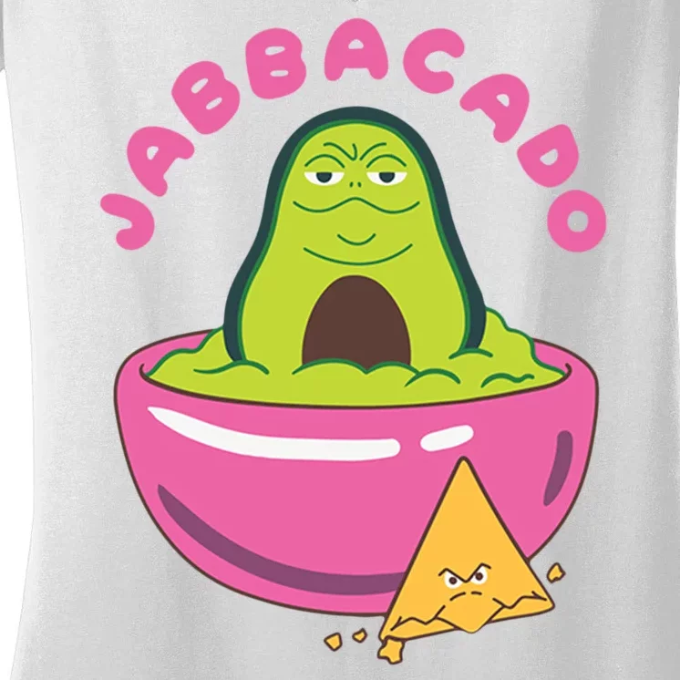 Jabbacado Jabba The Hutt Guacamole Women's V-Neck T-Shirt