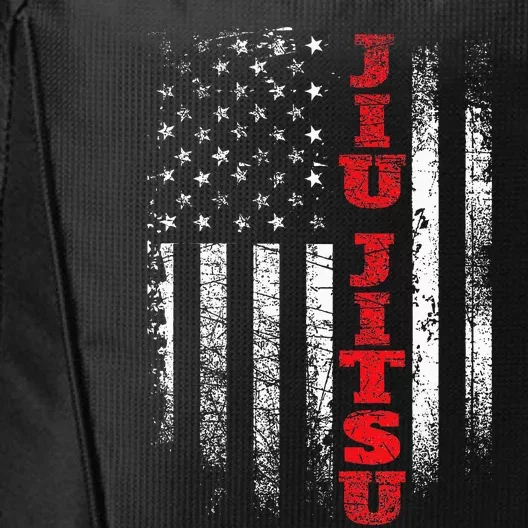 Jiu Jitsu USA American Flag Martial Arts Ground Fighting City Backpack