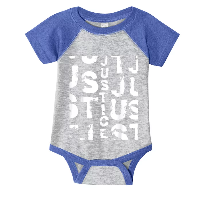 Justice Just Us Legal Law Political Freedom Infant Baby Jersey Bodysuit