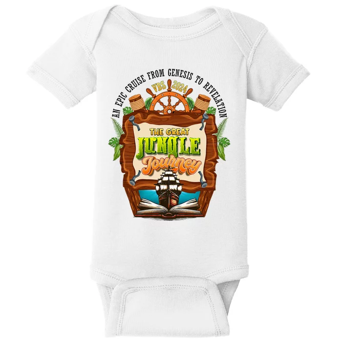 Jungle Journey Vbs 2024 Vacation Bible School Summer Camp Baby Bodysuit 