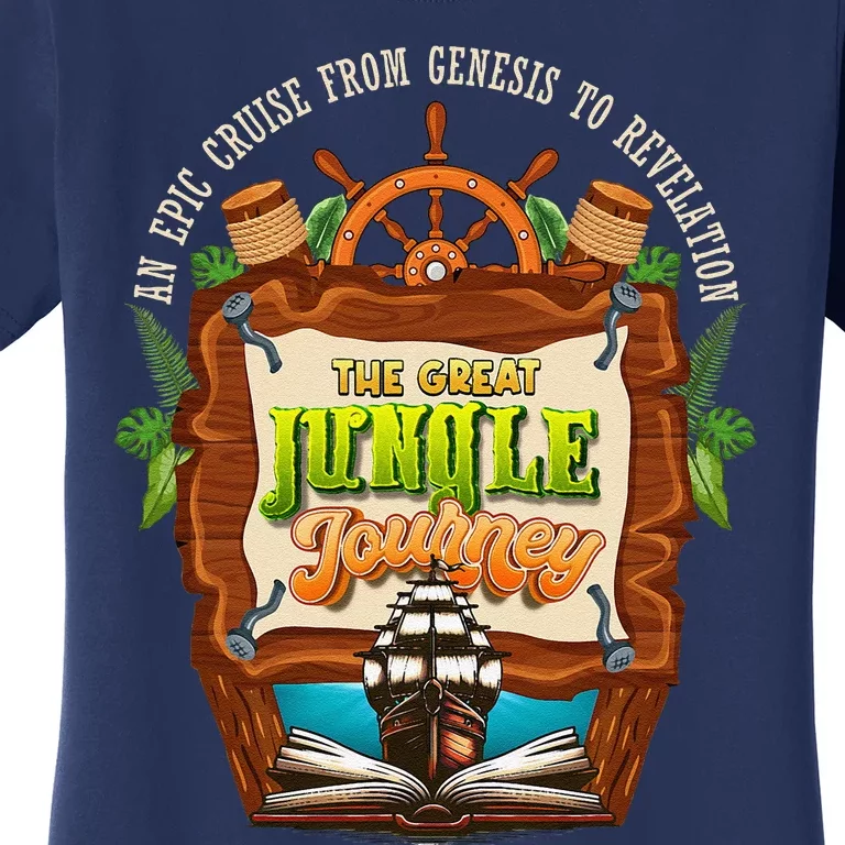 Jungle Journey Vbs 2024 Vacation Bible School Summer Camp Women's T-Shirt