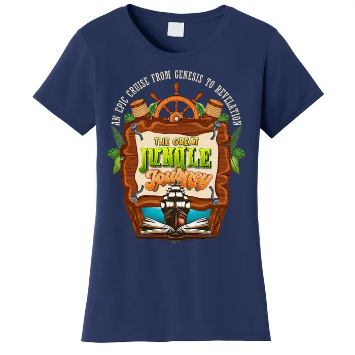 Jungle Journey Vbs 2024 Vacation Bible School Summer Camp Women's T-Shirt