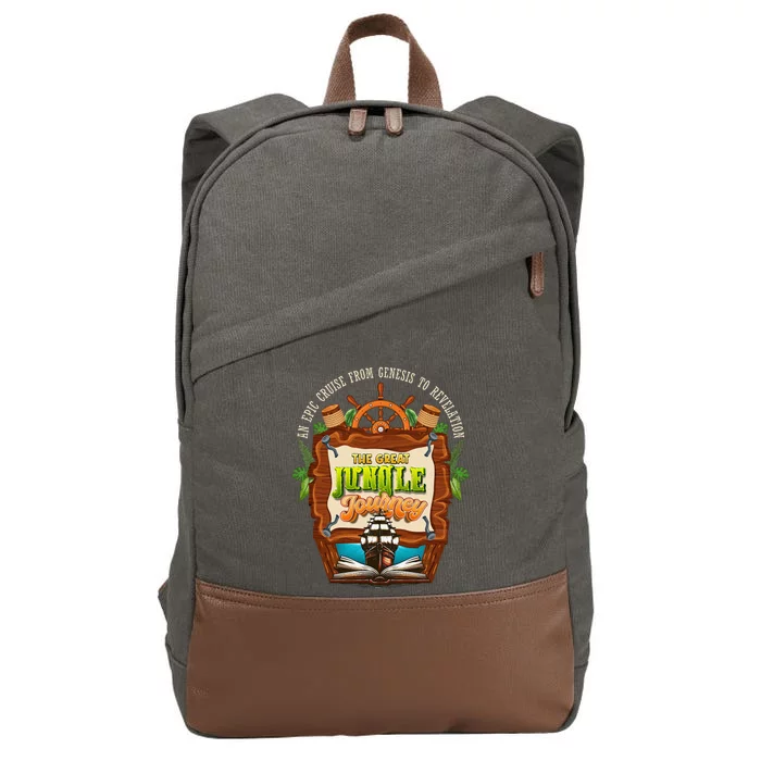 Jungle Journey Vbs 2024 Vacation Bible School Summer Camp Cotton Canvas Backpack