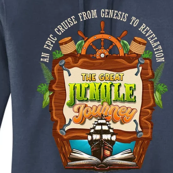 Jungle Journey Vbs 2024 Vacation Bible School Summer Camp Women's Pullover Hoodie