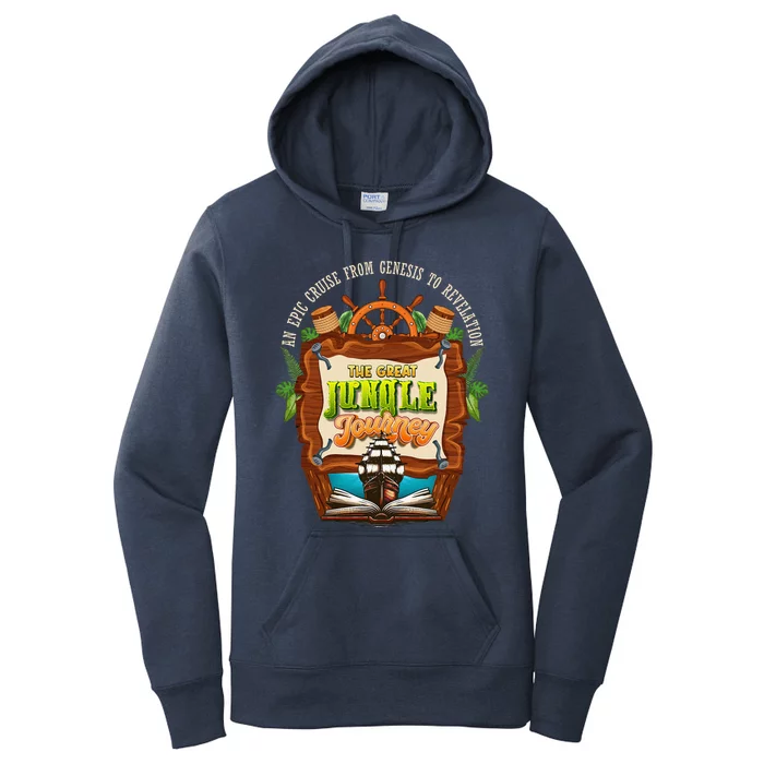 Jungle Journey Vbs 2024 Vacation Bible School Summer Camp Women's Pullover Hoodie