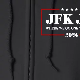 Jfk Jr Where We Go One We Go All 2024 Full Zip Hoodie