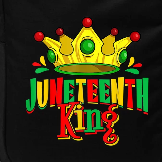 Juneteenth King Afro African American June 19 Gift Impact Tech Backpack