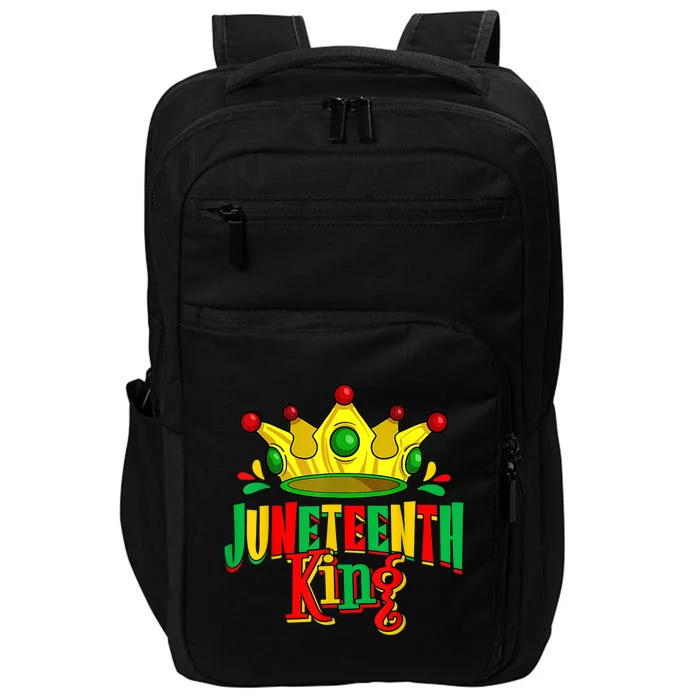 Juneteenth King Afro African American June 19 Gift Impact Tech Backpack