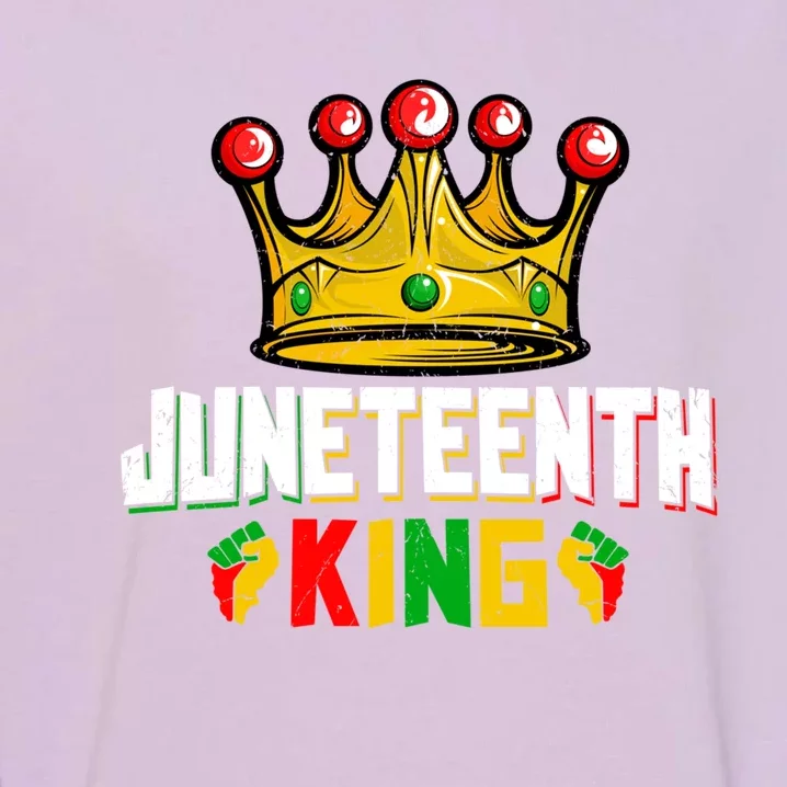 Juneteenth King Afro African Black History Month Meaningful Gift Garment-Dyed Sweatshirt