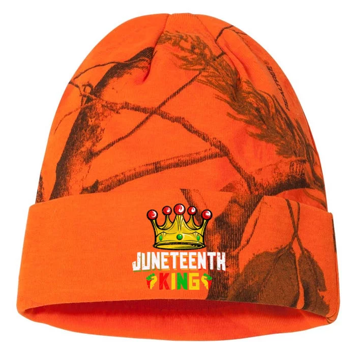 Juneteenth King Afro African Black History Month Kati - 12in Camo Beanie