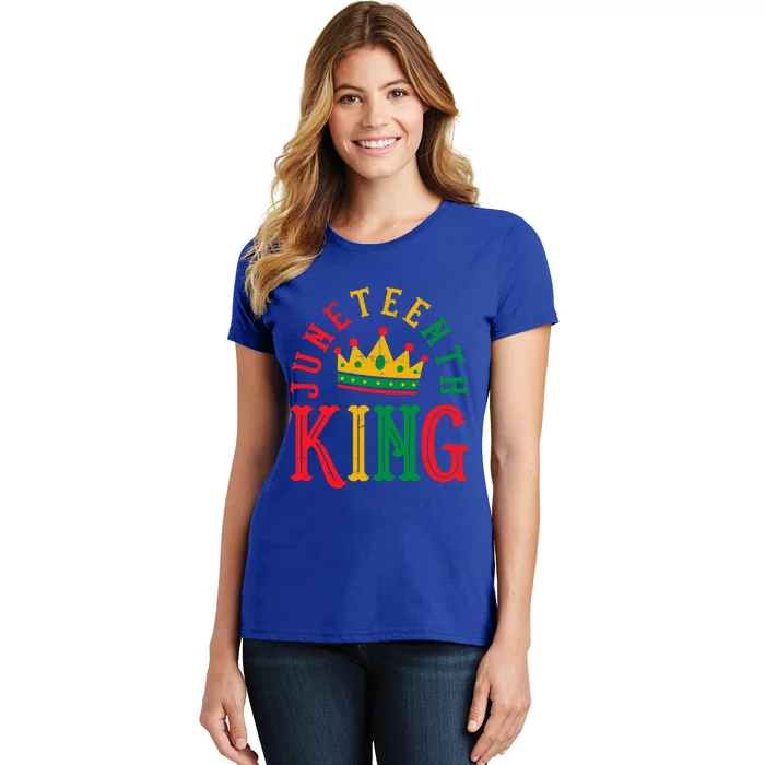 Juneteenth King Black Freedom Melanin Pride African Cute Gift Women's T-Shirt