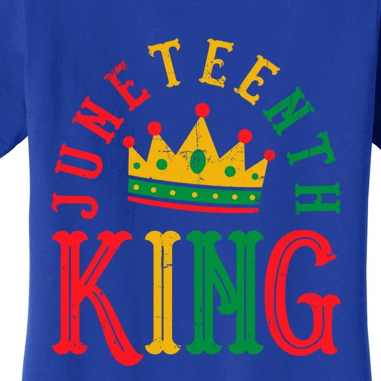 Juneteenth King Black Freedom Melanin Pride African Cute Gift Women's T-Shirt