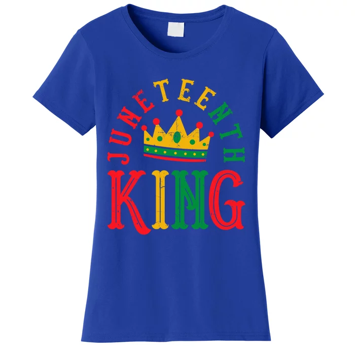 Juneteenth King Black Freedom Melanin Pride African Cute Gift Women's T-Shirt