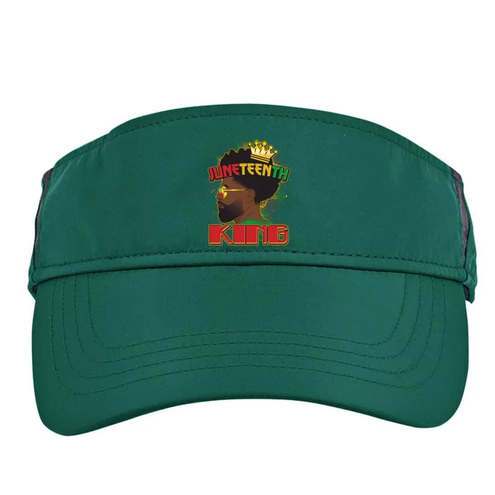 Juneteenth King Black African American Man Afro Adult Drive Performance Visor