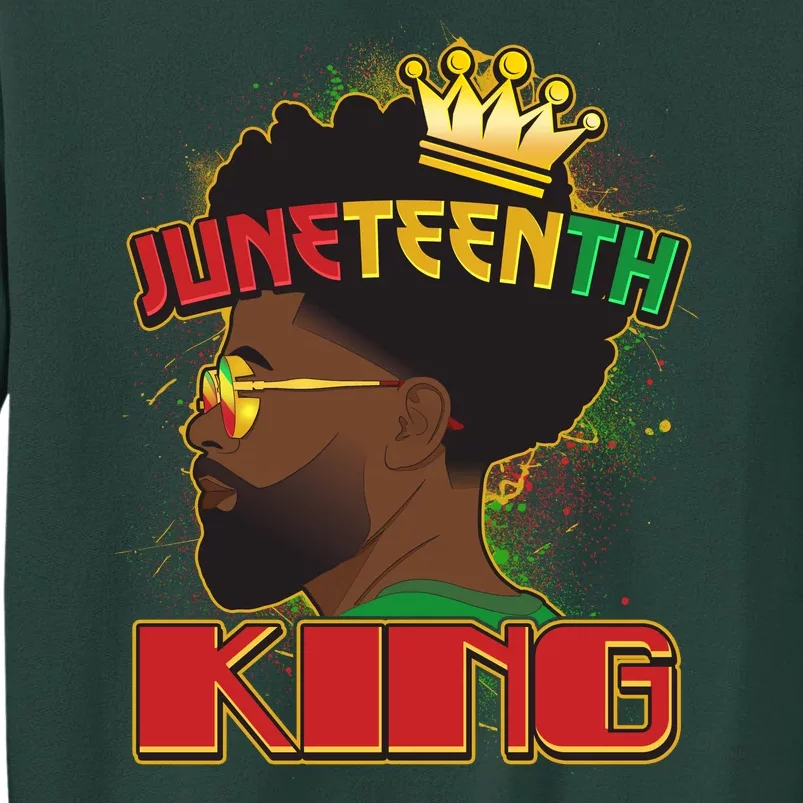 Juneteenth King Black African American Man Afro Tall Sweatshirt