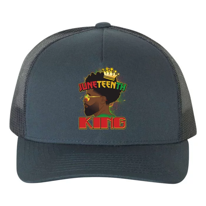 Juneteenth King Black African American Man Afro Yupoong Adult 5-Panel Trucker Hat