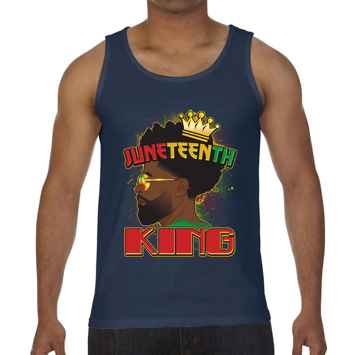 Juneteenth King Black African American Man Afro Comfort Colors® Tank Top