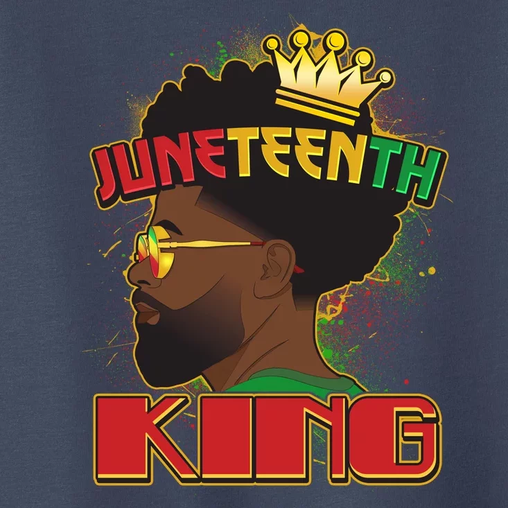 Juneteenth King Black African American Man Afro Toddler T-Shirt