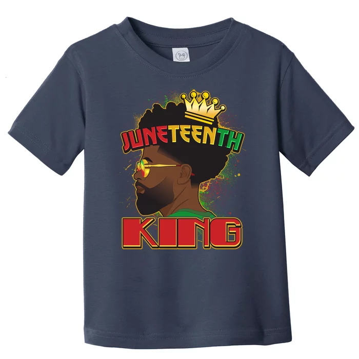 Juneteenth King Black African American Man Afro Toddler T-Shirt