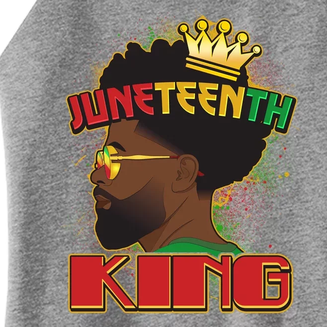 Juneteenth King Black African American Man Afro Women’s Perfect Tri Rocker Tank