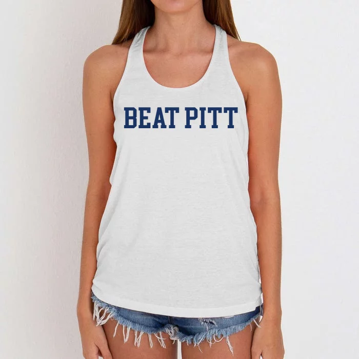 Jonathan Kimble Beat Pitt Women's Knotted Racerback Tank