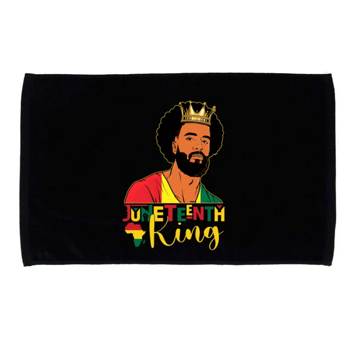 Juneteenth King Black Freedom Melanin Pride African Funny Gift Microfiber Hand Towel