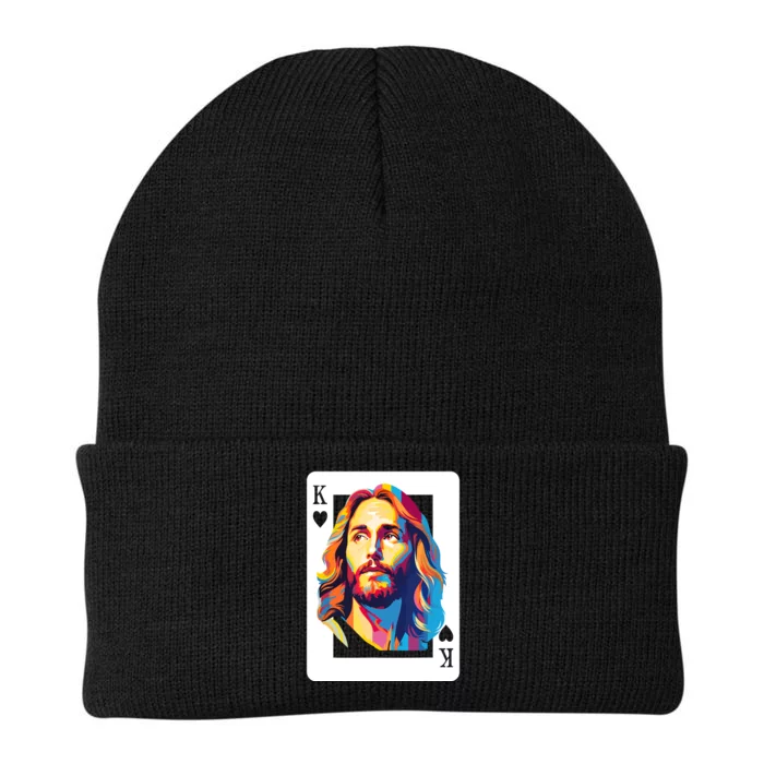 Jesus King Card Christian Knit Cap Winter Beanie