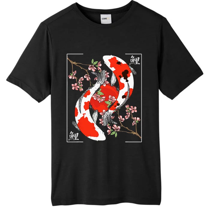 Japanese Koi Carp Fish Nishikigoi Aesthetic Cherry Blossom ChromaSoft Performance T-Shirt