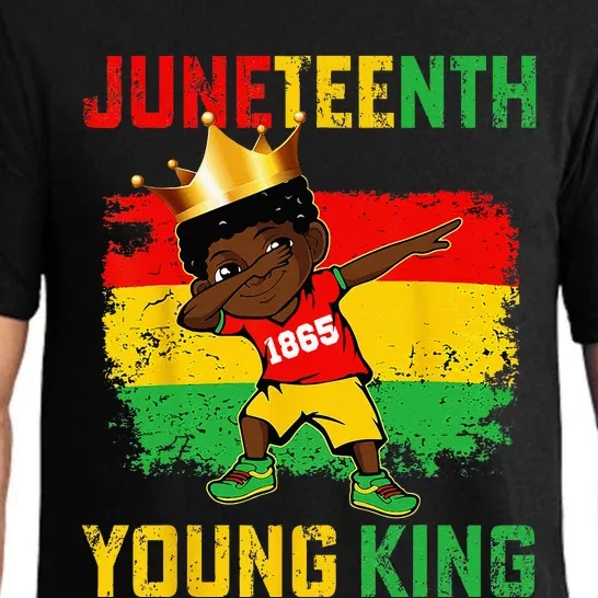 Juneteenth King Celebrating 1865 Black Pajama Set