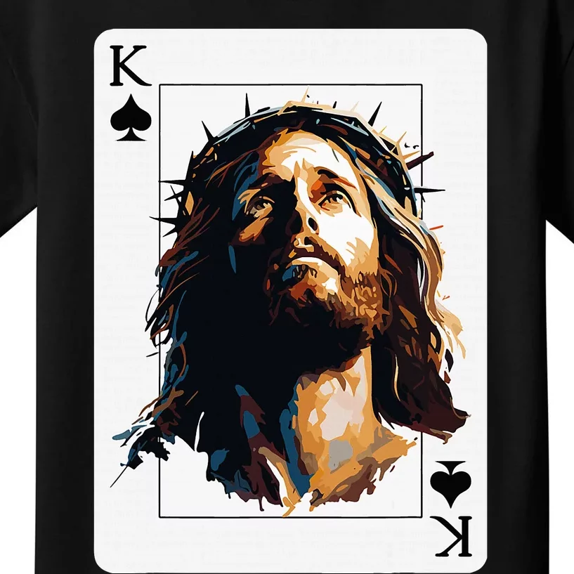 Jesus King Card Christian Kids T-Shirt