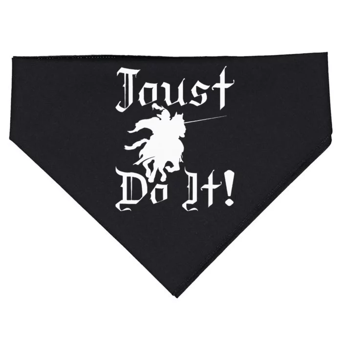 Jousting Knight Do It Ren Faire Renaissance Festival USA-Made Doggie Bandana