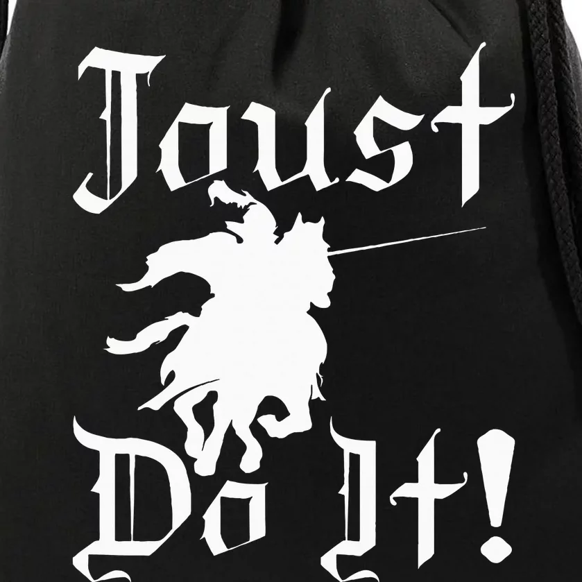 Jousting Knight Do It Ren Faire Renaissance Festival Drawstring Bag