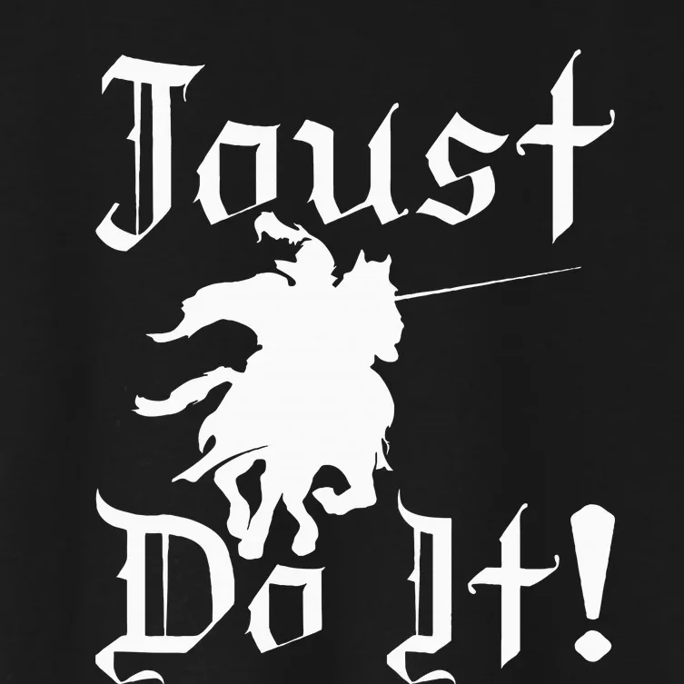 Jousting Knight Do It Ren Faire Renaissance Festival Women's Crop Top Tee