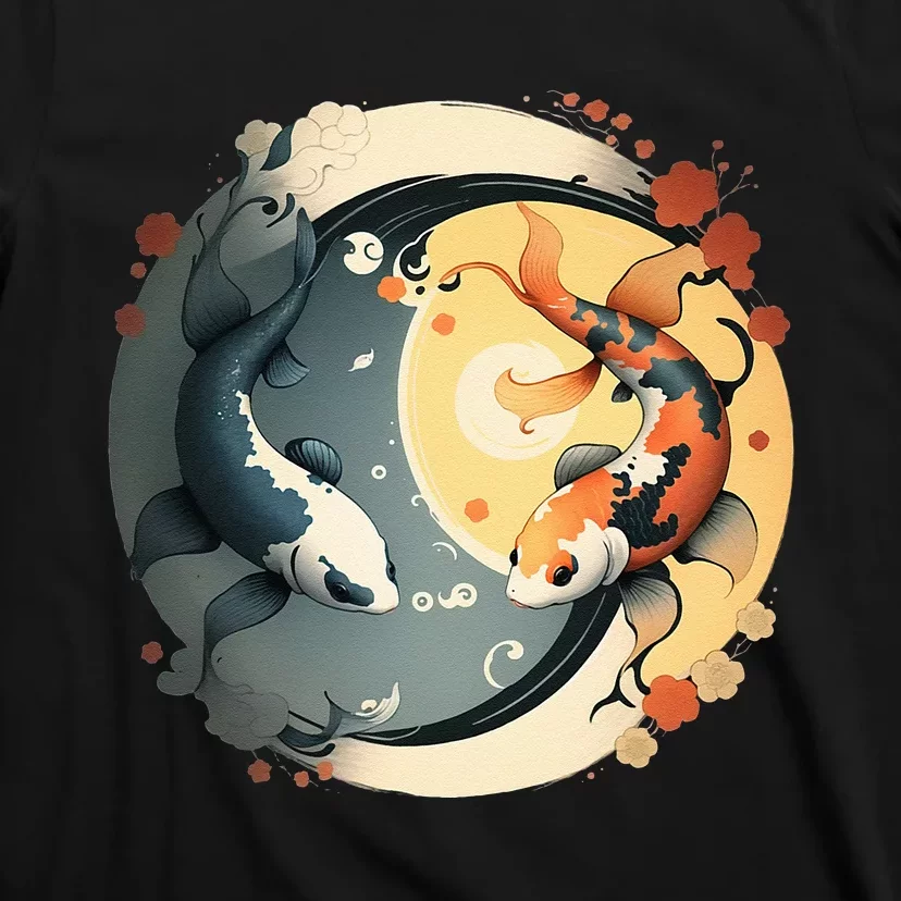 Japanese Koi Fish Yin Yang T-Shirt