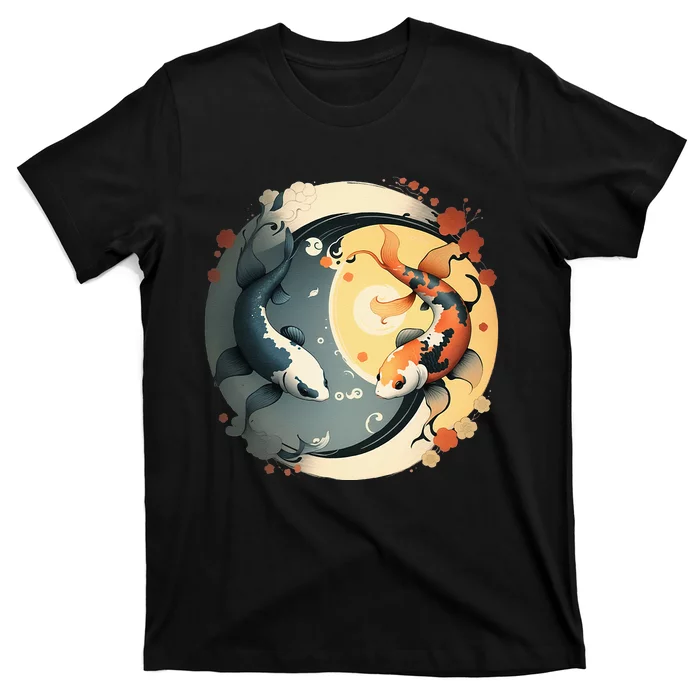 Japanese Koi Fish Yin Yang T-Shirt