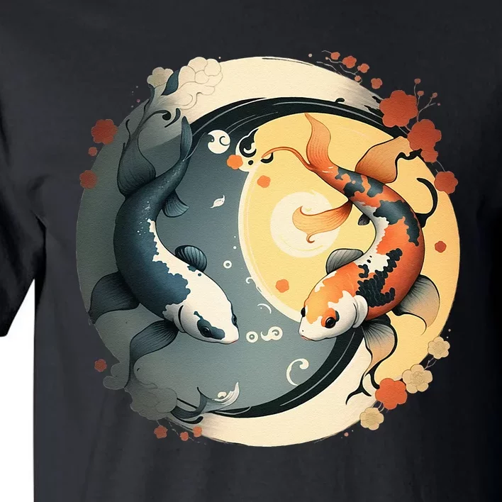 Japanese Koi Fish Yin Yang Tall T-Shirt