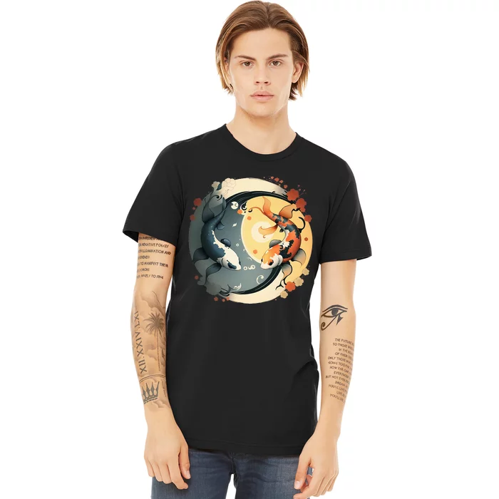 Japanese Koi Fish Yin Yang Premium T-Shirt