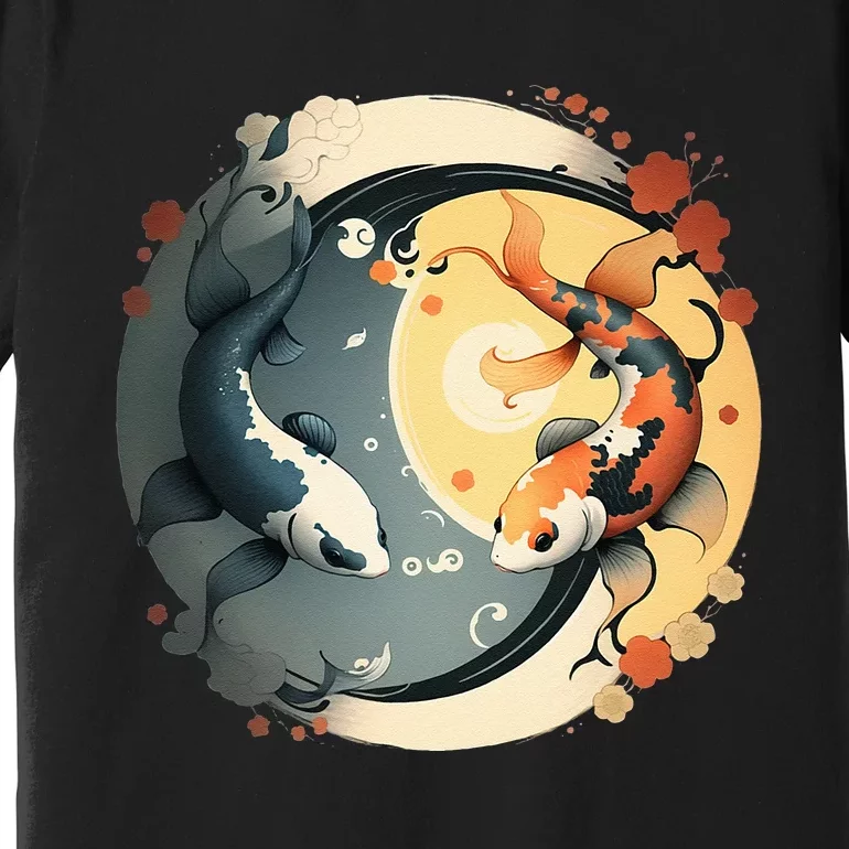 Japanese Koi Fish Yin Yang Premium T-Shirt