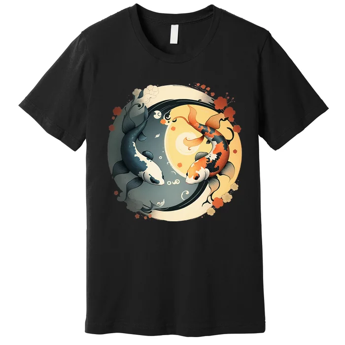 Japanese Koi Fish Yin Yang Premium T-Shirt