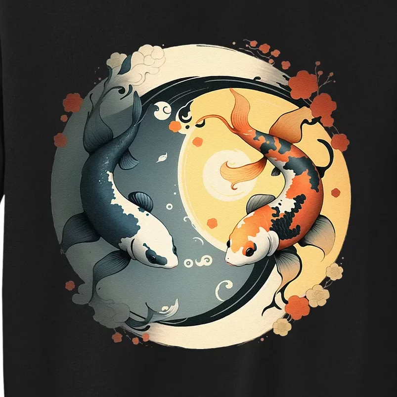 Japanese Koi Fish Yin Yang Tall Sweatshirt