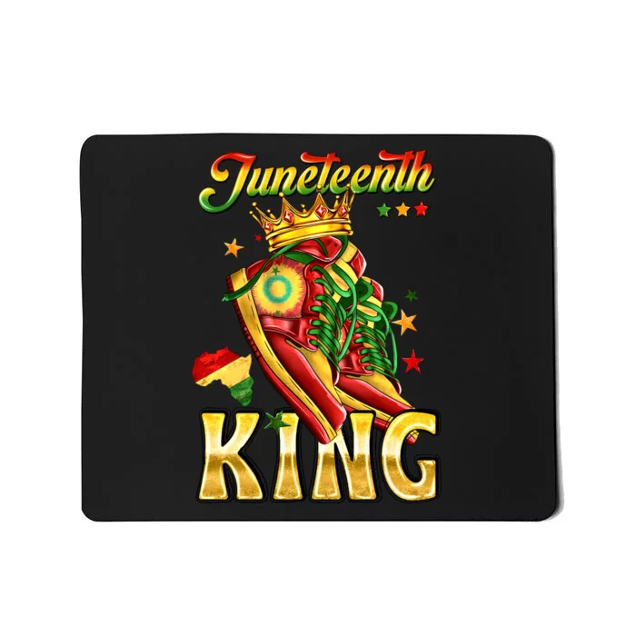 Juneteenth King Funny Shoe Steppin Into Juneteenth Black King Mousepad