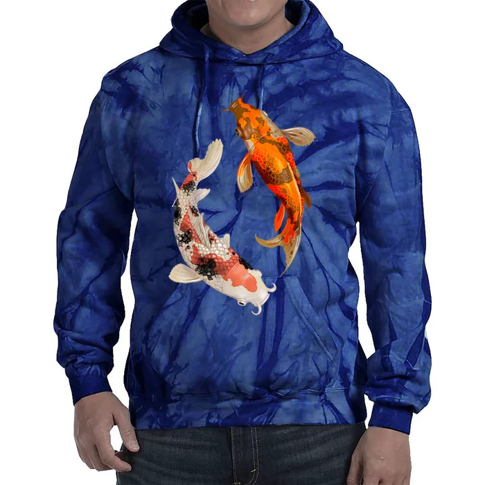 Japanese Koi Fish Tie Dye Hoodie