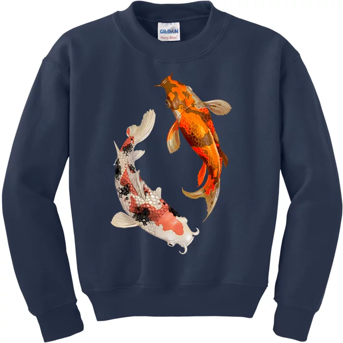 Japanese Koi Fish Kids Sweatshirt