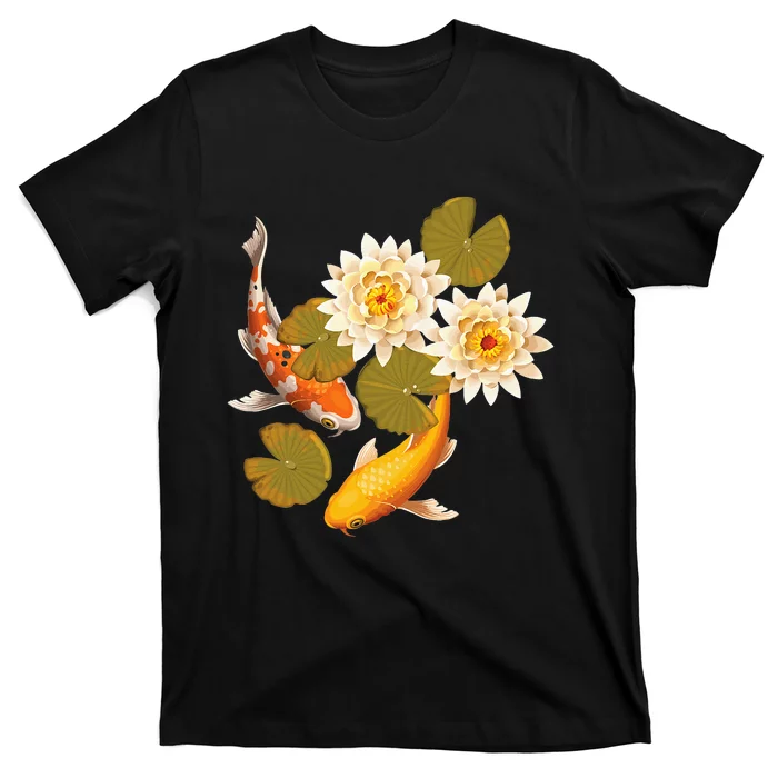 Japanese Koi Fish Japan Butterfly Carp Nishikigoi Fish Pond T-Shirt