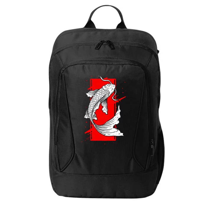 Japan Koi Fish Japanese Tattoo City Backpack