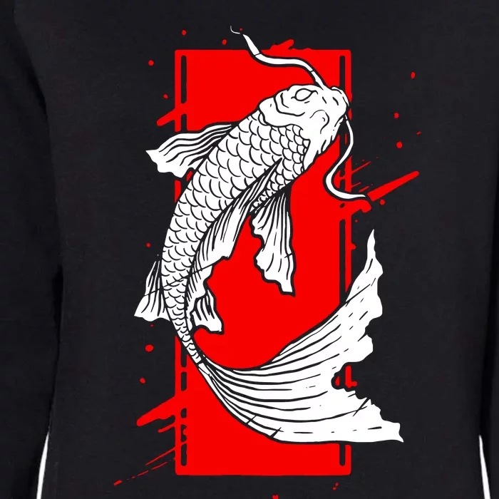 Japan Koi Fish Japanese Tattoo Womens California Wash Sweatshirt